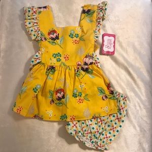 Ric Rac and Ruffles Pinafore Set